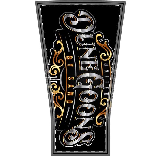Dune Goons 'Genuine Goods' Arm Sleeve — Decorative Black & Gold Tattoo Sleeve