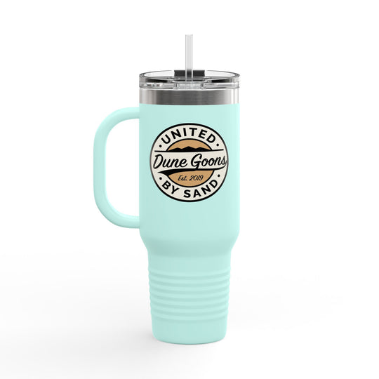 40oz Insulated Travel Mug — 'Dune Goons' Desert Racing Logo Tumbler