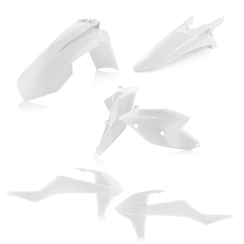 Acerbis Plastic Kit - 17-19 KTM XC-W/EXC-F 150-500 - White