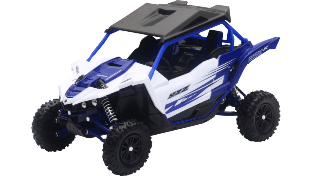 1:18 Scale Yamaha YXZ1000R Die - Cast Toy ATV – White/Blue/Black - Dune Goons