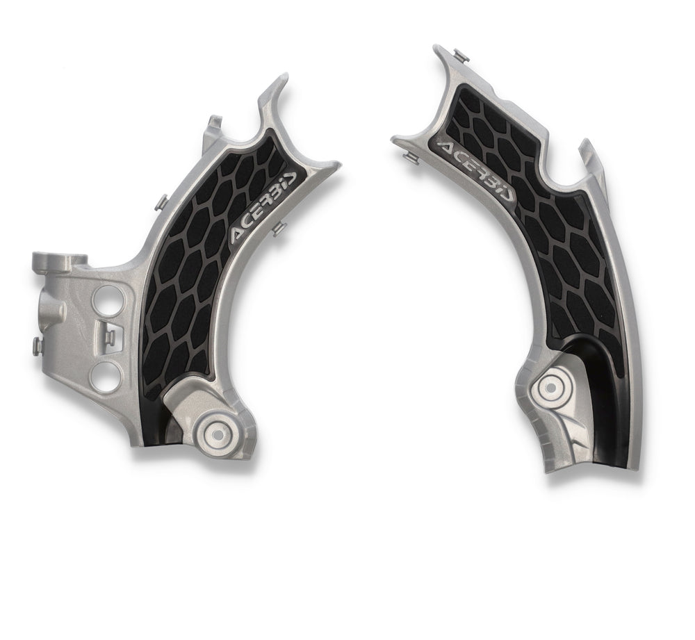 Acerbis X-Grip Frame Guard Guards HON Silver/Black (2911441015)
