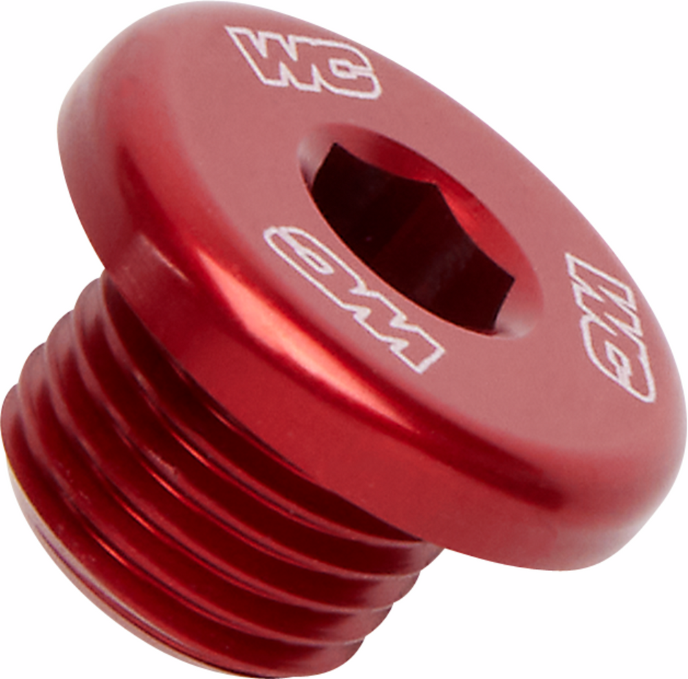 Works Connection Radiator Drain Plug Silver - Honda CRF450R and More