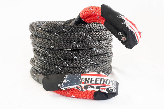 1.25"x30' Kinetic Energy Rope Kit (includes 1.25"x30' Freedom Rope, 2 Soft Shackles, and a bag) - Dune Goons