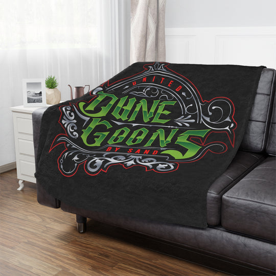 Dune Goons Minky Blanket – Vintage Green Logo Plush Throw