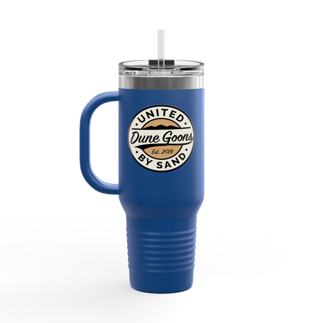 40oz Insulated Travel Mug — 'Dune Goons' Desert Racing Logo Tumbler