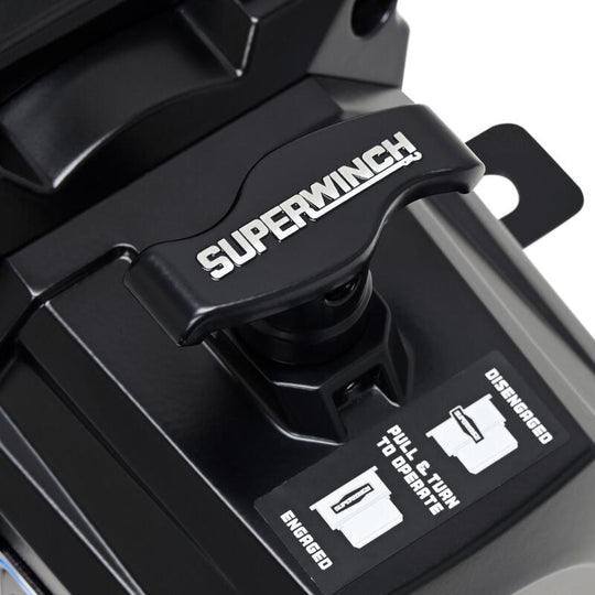 Superwinch SX10SR Synthetic Rope Winch - Semi Gloss Black