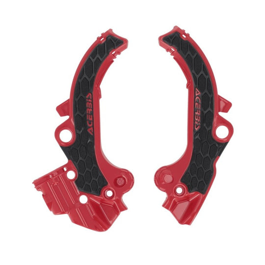 Acerbis X-Grip Frame Guards - 2024 KTM SX65 - Red/Black