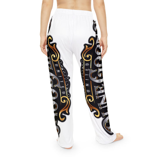 Women's Pajama Pants - Vintage Ornate Script Lounge Sleepwear