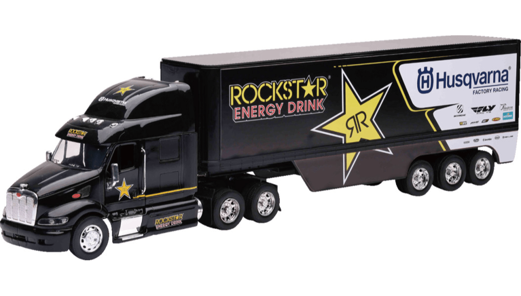 1:32 Race Team Die - Cast Hauler Toy Truck – Motocross Replica - Dune Goons