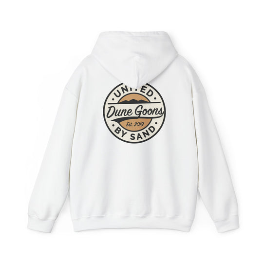 Dune Goons 2026 Logo Hoodie — Sand Dune Graphic Pullover