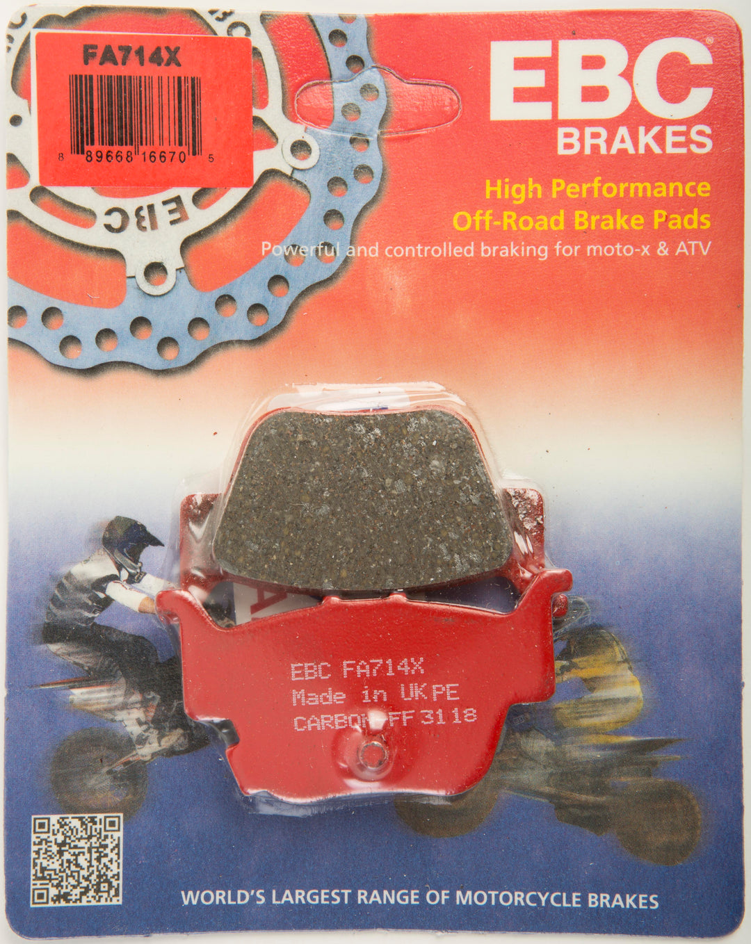 EBC Standard Brake Pads FA714X Carbon X