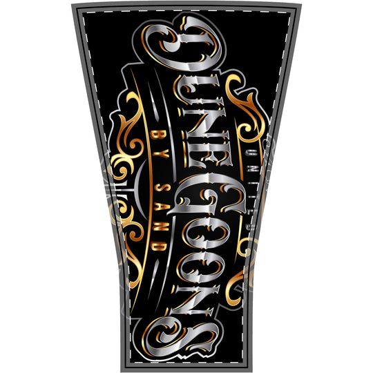 Dune Goons 'Genuine Goods' Arm Sleeve — Decorative Black & Gold Tattoo Sleeve