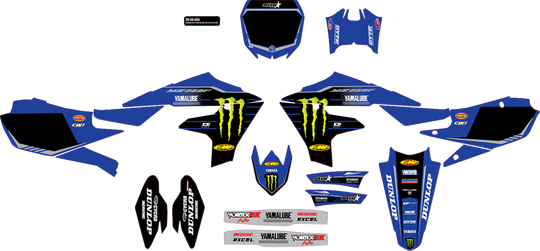 D'cor Visuals Graphic Kit Monster Energy Star - Yamaha YZ250F 2019-2022