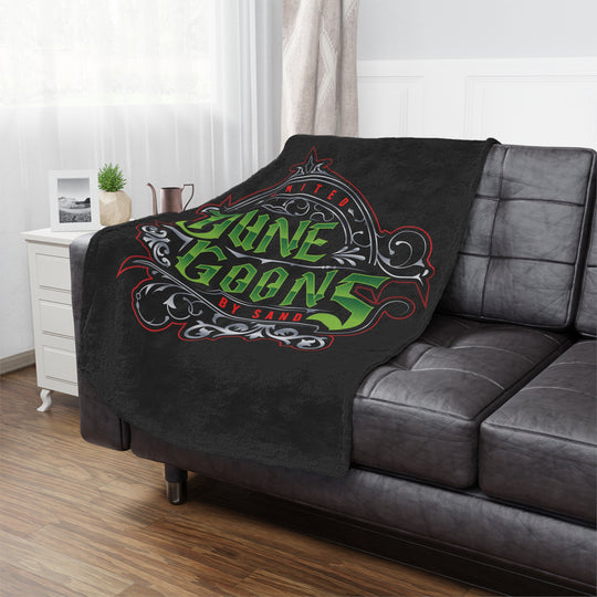 Dune Goons Minky Blanket – Vintage Green Logo Plush Throw