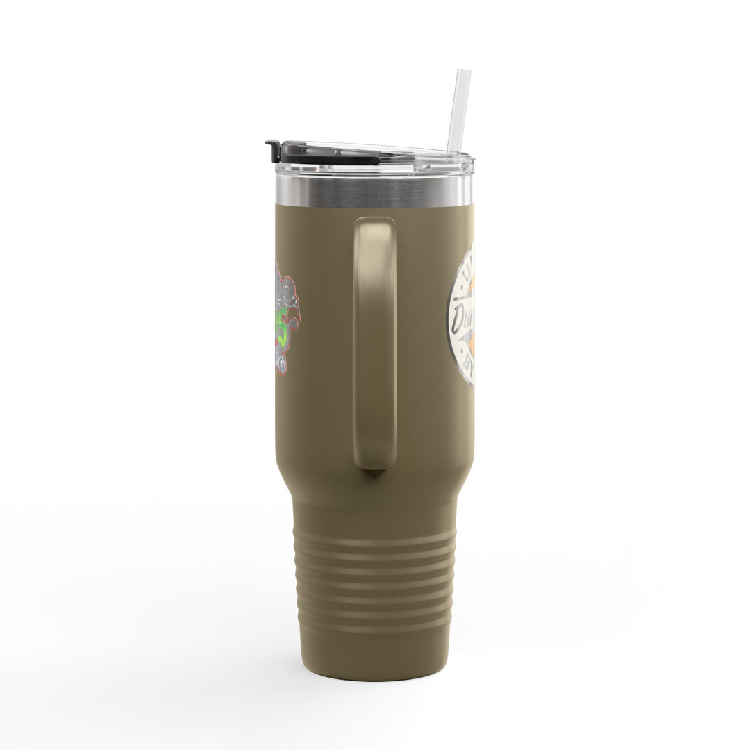40oz Insulated Travel Mug — 'Dune Goons' Desert Racing Logo Tumbler
