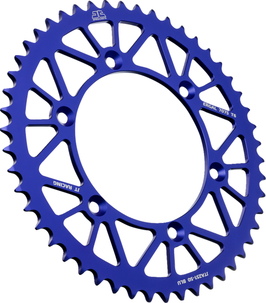 JT Sprockets Rear Sprocket Blue 50 Tooth - Yamaha YZ125 and More
