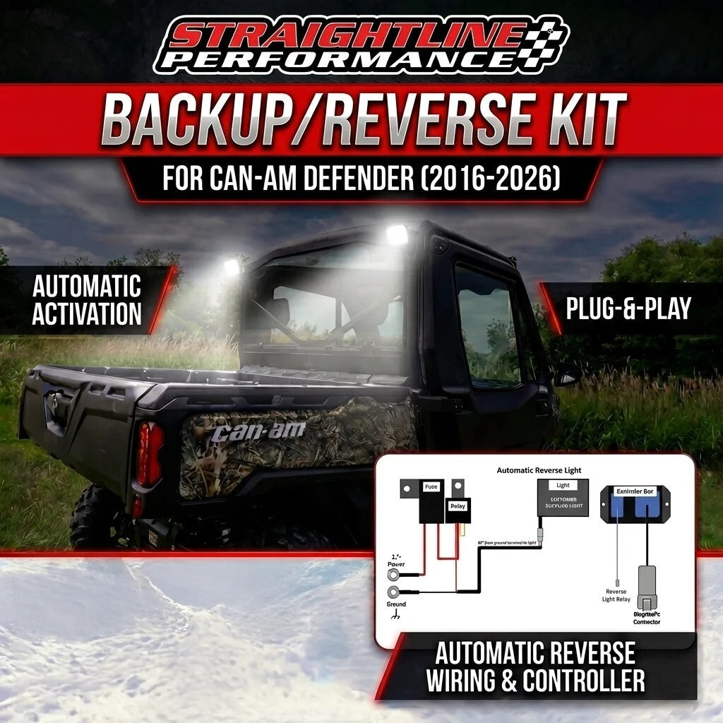 Straightline SmartWire Plug-and-Play Backup / Reverse Light Kit - Can-Am - Defender 2016-2026 - Controller Only (No Light)
