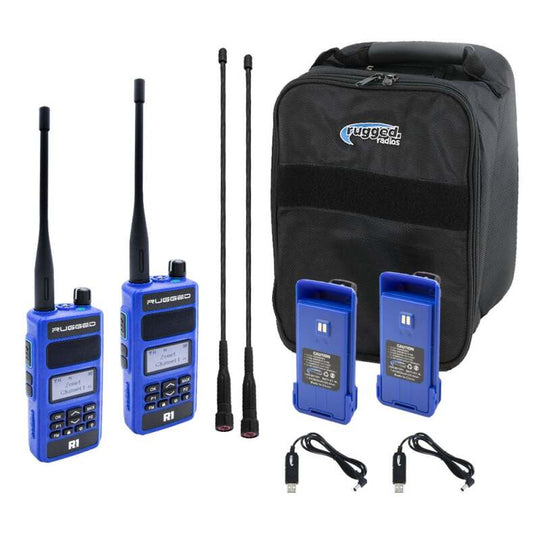 Rugged Radios R1 Ready Pack - Business Band Handheld Radio Bundle