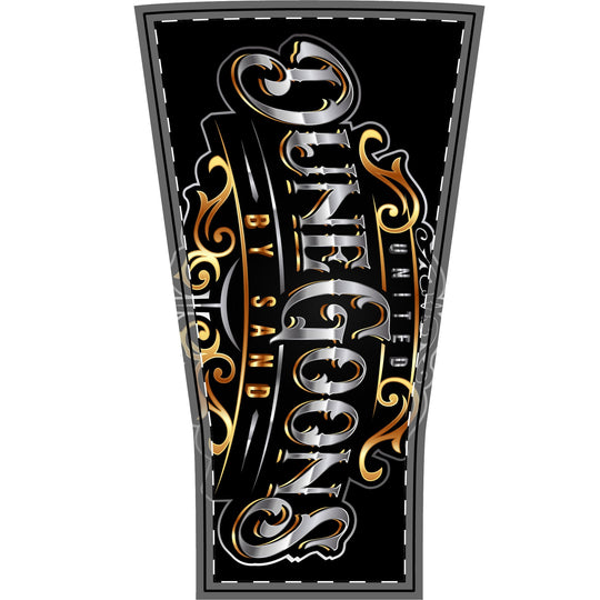 Dune Goons 'Genuine Goods' Arm Sleeve — Decorative Black & Gold Tattoo Sleeve