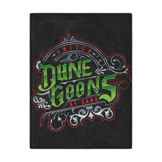 Dune Goons Minky Blanket – Vintage Green Logo Plush Throw