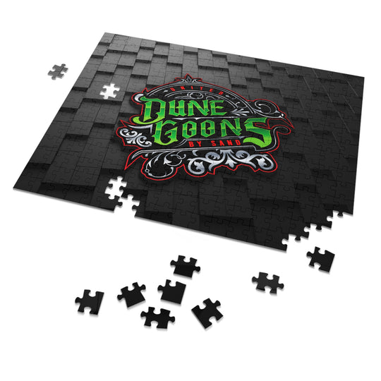 Dune Goons Logo Jigsaw Puzzle with Tin — Dark Graphic Puzzle for Gamers & Collectors