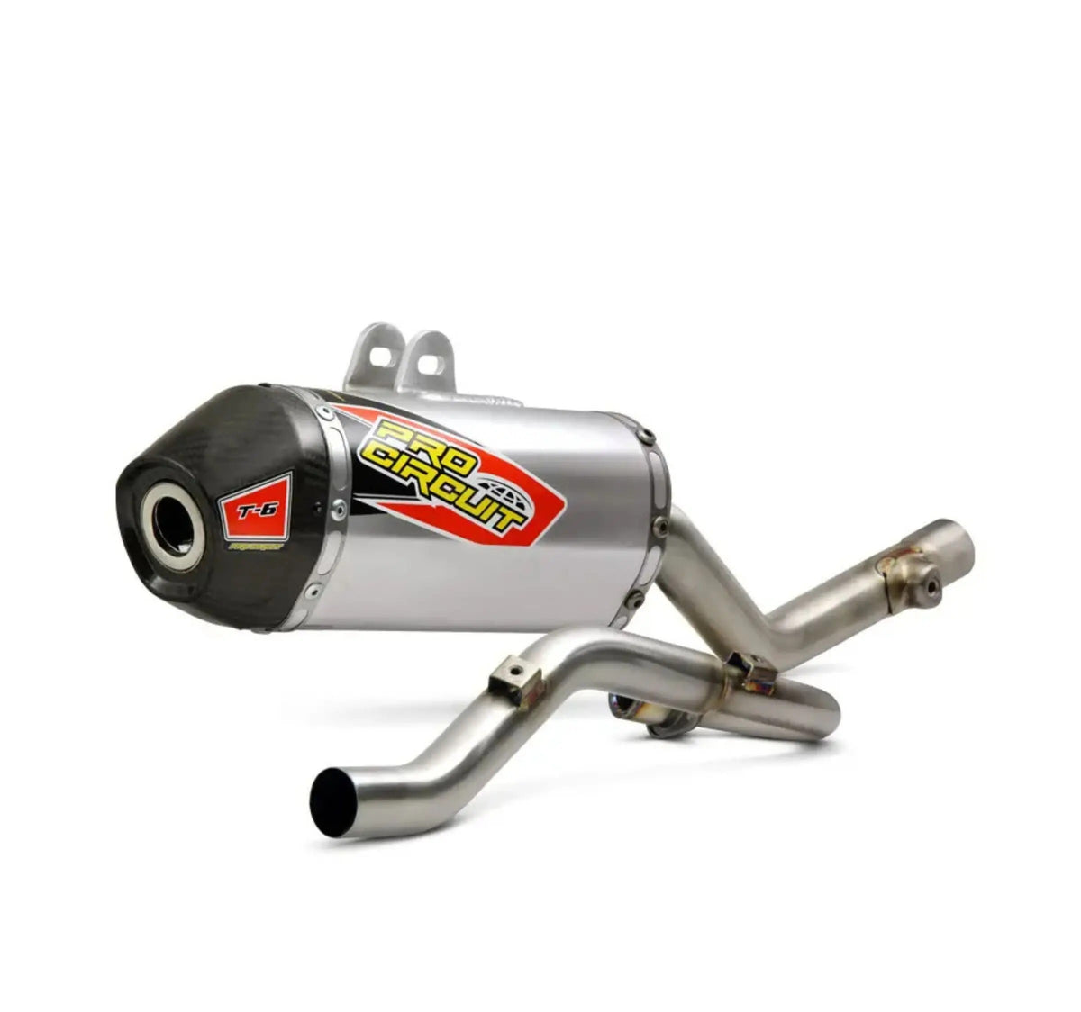 Pro Circuit T-6 Stainless Exhaust System with Carbon Cap - Honda CRF300F 2026