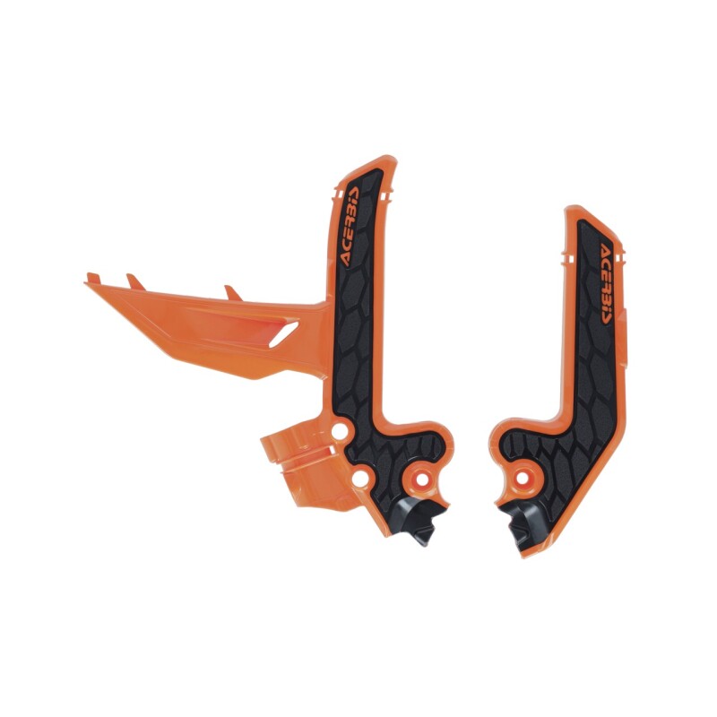 Acerbis X-Grip Frame Guards - 2025 KTM SX85 / GG MC85 - Org/Blk