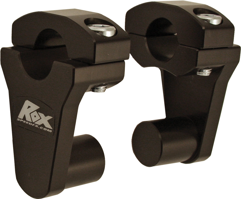 Rox Speed FX 2 in Pivoting Handlebar Riser - 2 in Pivoting 7/8 in Bar - Black