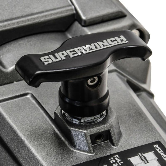 Superwinch SX 12000SR Synthetic Rope Winch - 12,000 lb - Graphite