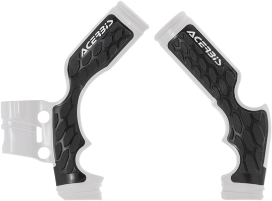 Acerbis X-Grip Frame Guards White/Black - KTM 65 SX and More