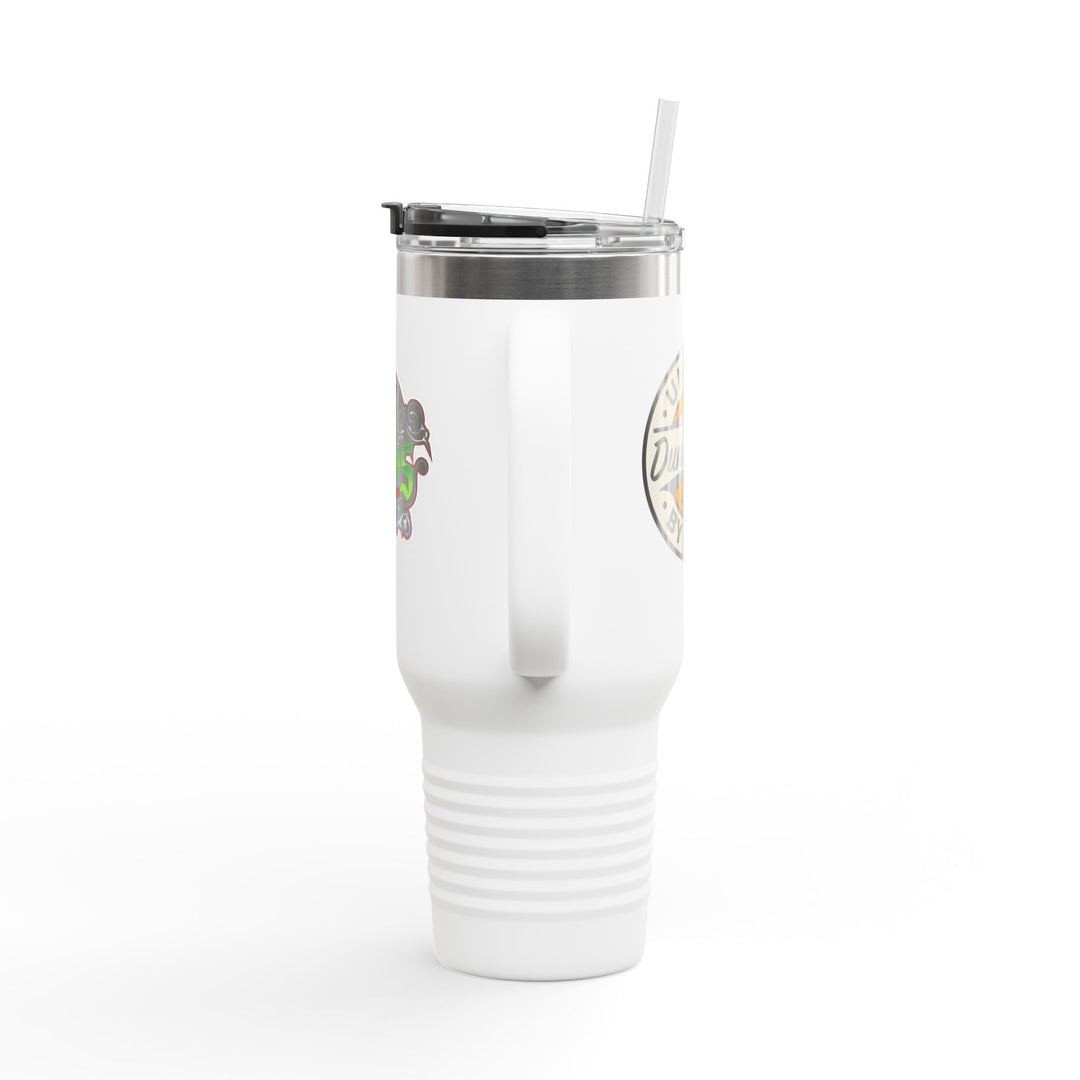 40oz Insulated Travel Mug — 'Dune Goons' Desert Racing Logo Tumbler