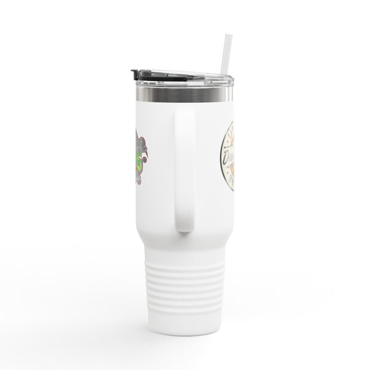 40oz Insulated Travel Mug — 'Dune Goons' Desert Racing Logo Tumbler