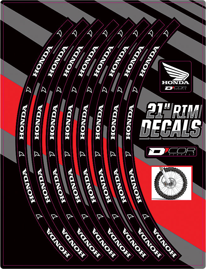D-Cor Rim Decals 21" Front