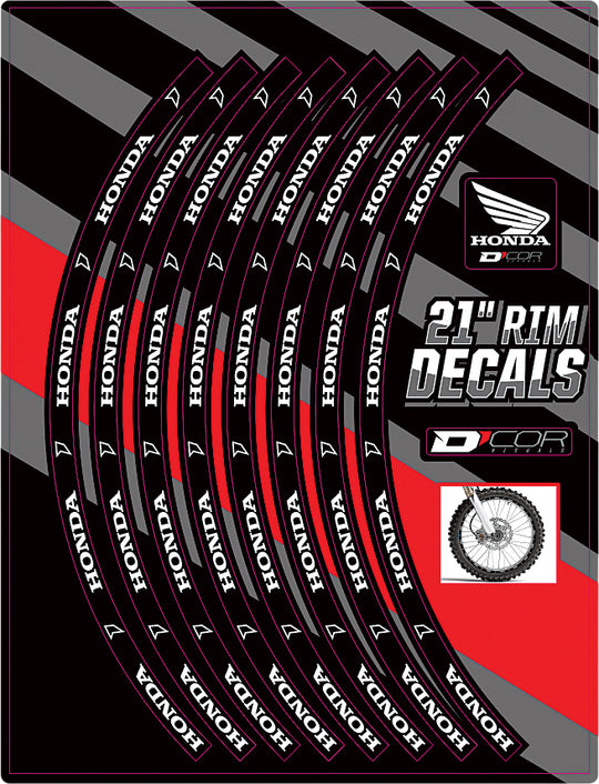 D-Cor Rim Decals 21" Front