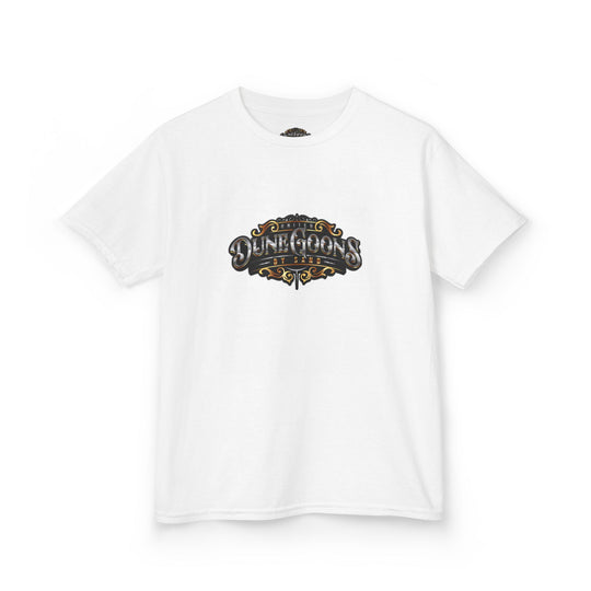 Dune Goons Kids Tee – Vintage 'One of a Kind' Ornate Logo Shirt