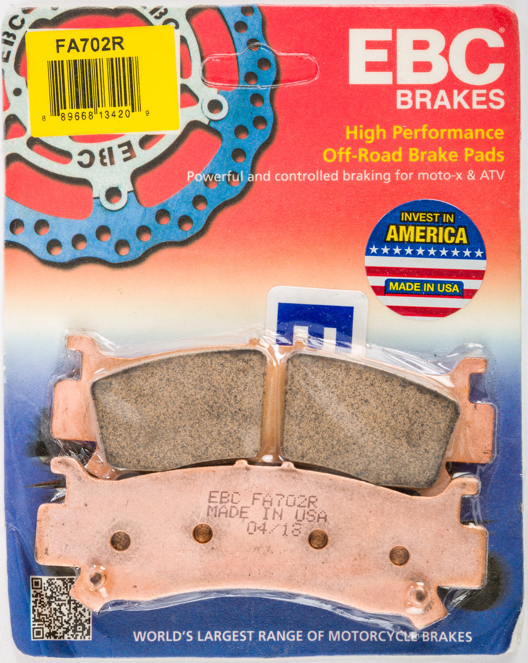 EBC Standard Brake Pads FA702R Sintered R
