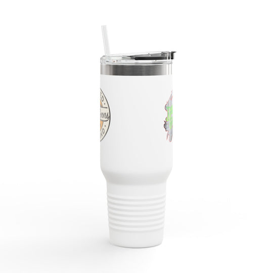 40oz Insulated Travel Mug — 'Dune Goons' Desert Racing Logo Tumbler