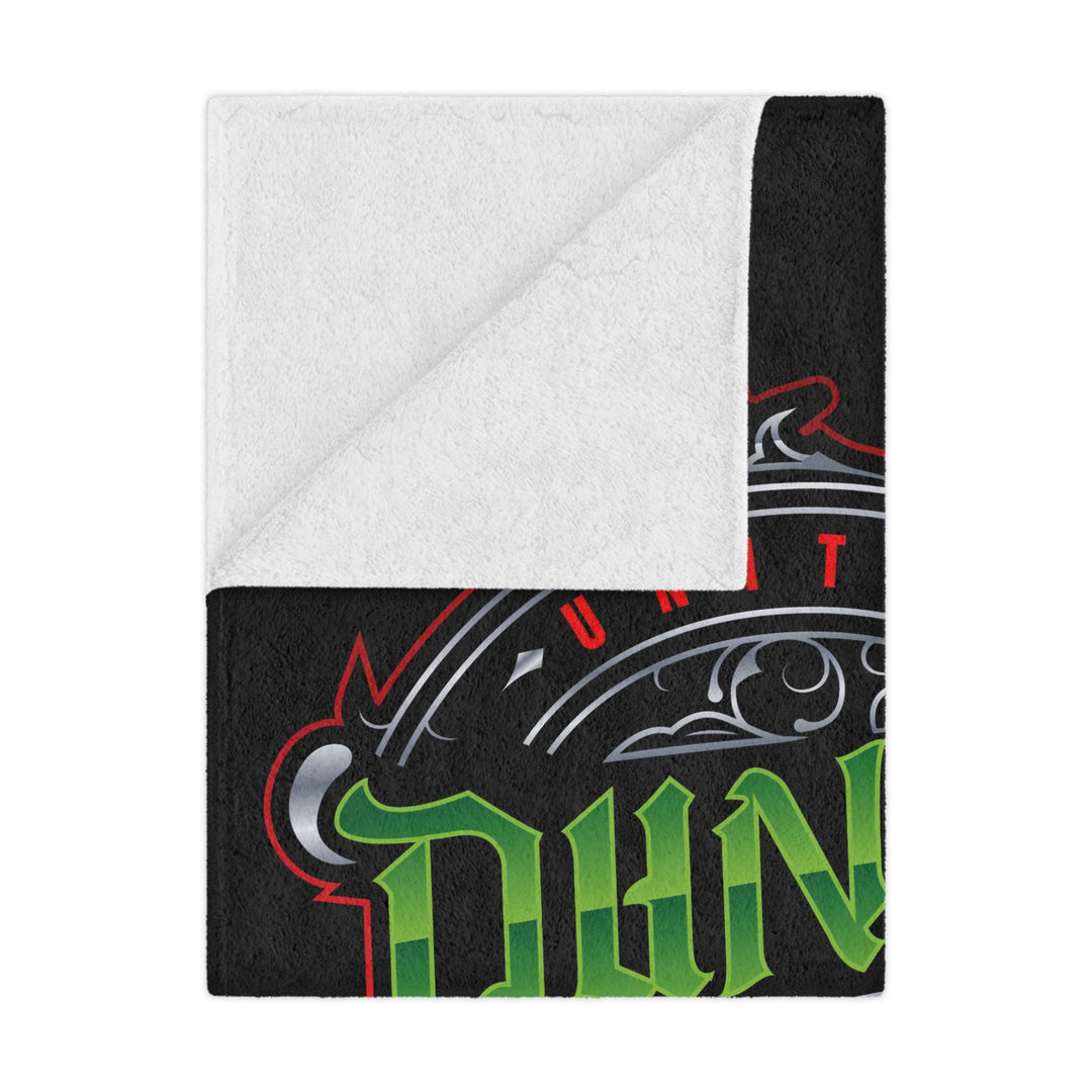 Dune Goons Minky Blanket – Vintage Green Logo Plush Throw