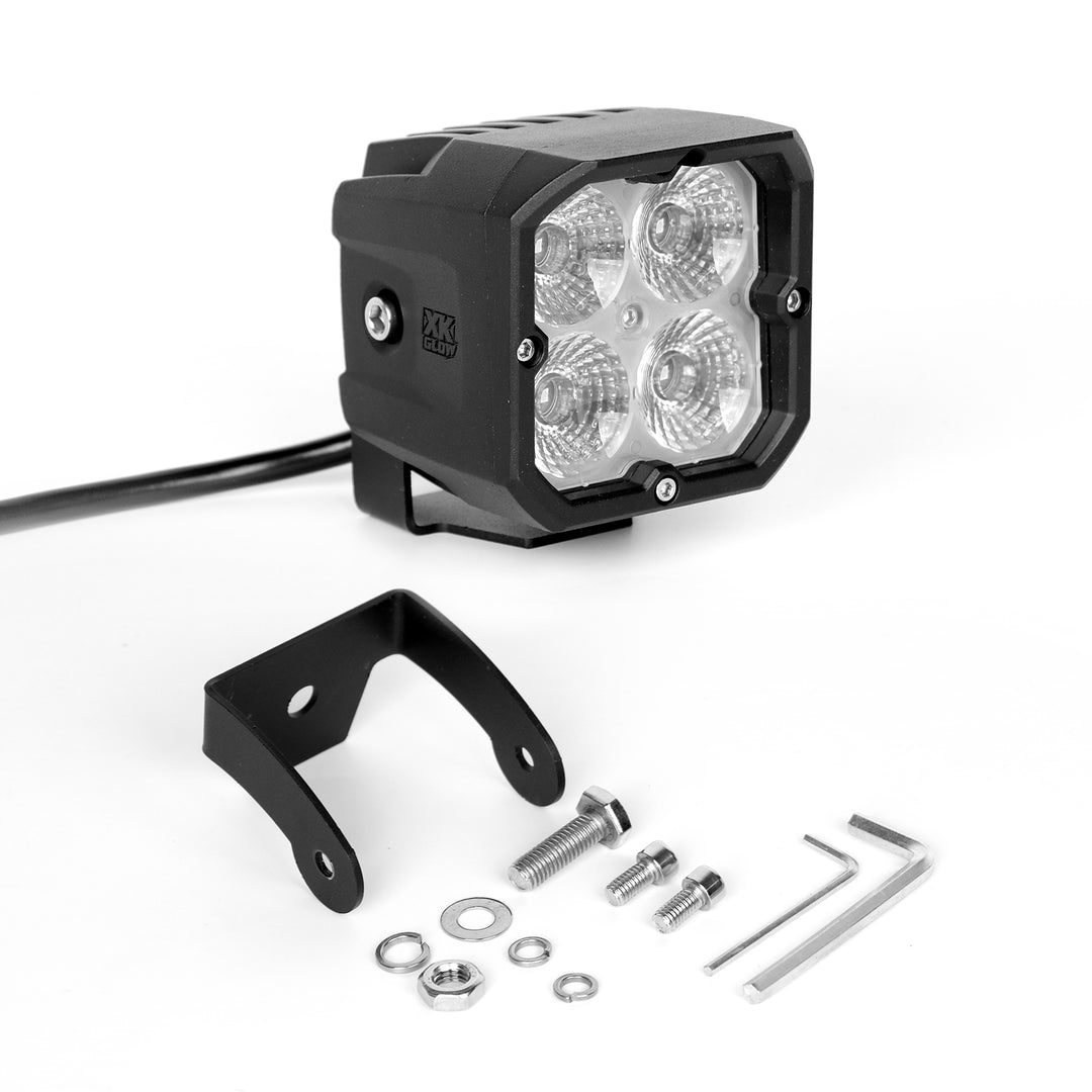 XK Glow RGB LED Pod Light - Flood Single, No Harness