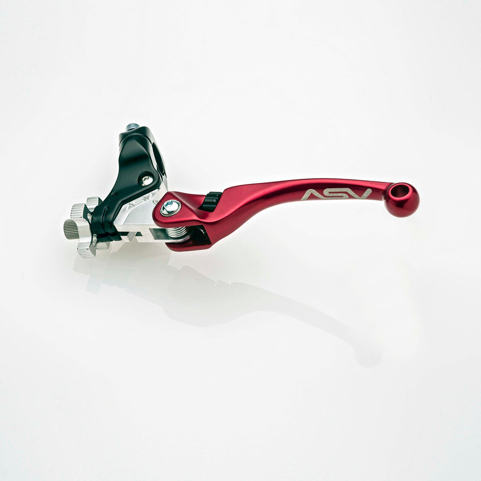 ASV F4 Clutch Lever w/ Standard Perch | 1992-2026 Honda CR125R/CR250R/CR500R/CR85R/CRF100F/CRF110F/CRF150F/CRF230F/CRF250F/CRF250R/CRF250RX/CRF300F/CRF80F
