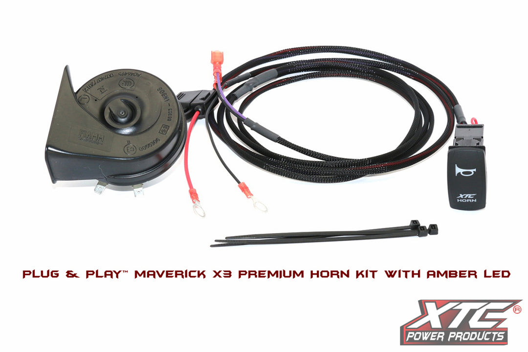 XTC Plug-and-Play UTV Horn Kit - Can-Am - Maverick X3 2017-2026 / Maverick R 2024-2026