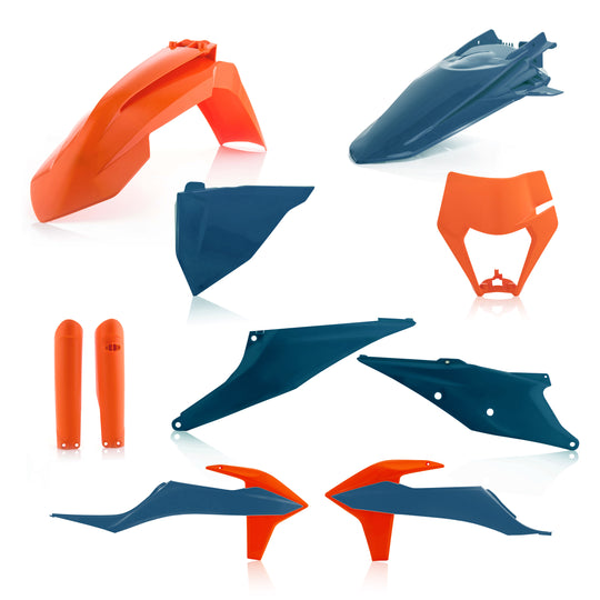 Acerbis Full Plastic Kit Kit KTM Orange and Dark Blue (2791547302)