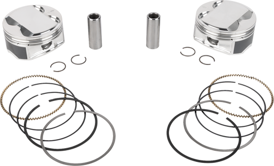 JE Pistons Piston Kit - Harley-Davidson Milwaukee-Eight 121 - 4.250" Bore 4.625" Stroke 12.0:1 CR 121" M8