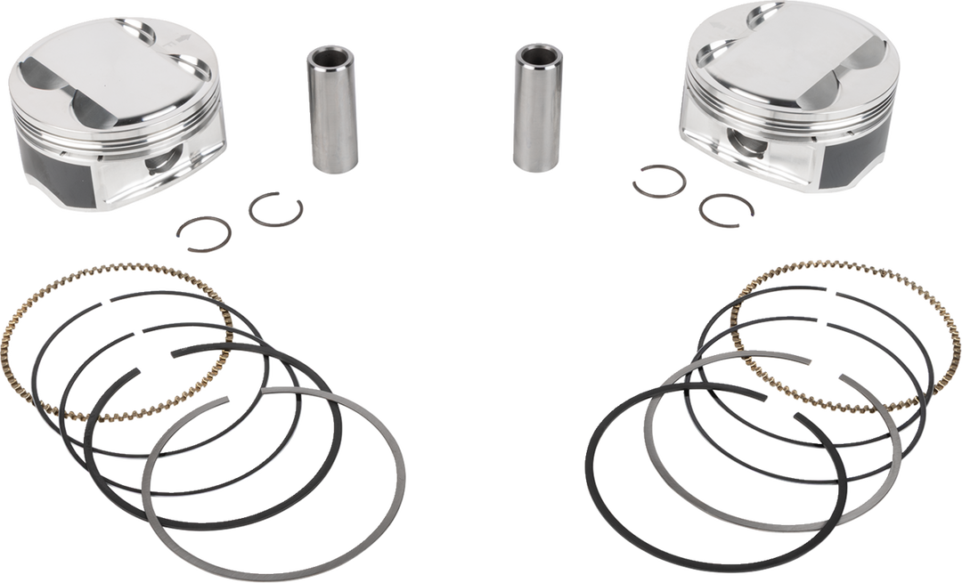 JE Pistons Piston Kit - Harley-Davidson Milwaukee-Eight 121 - 4.080" Bore 4.625" Stroke 11.5:1 CR 121" M8
