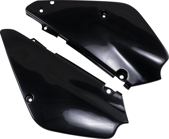 UFO Plast Side Panels Black - Suzuki RM85 2001-2023