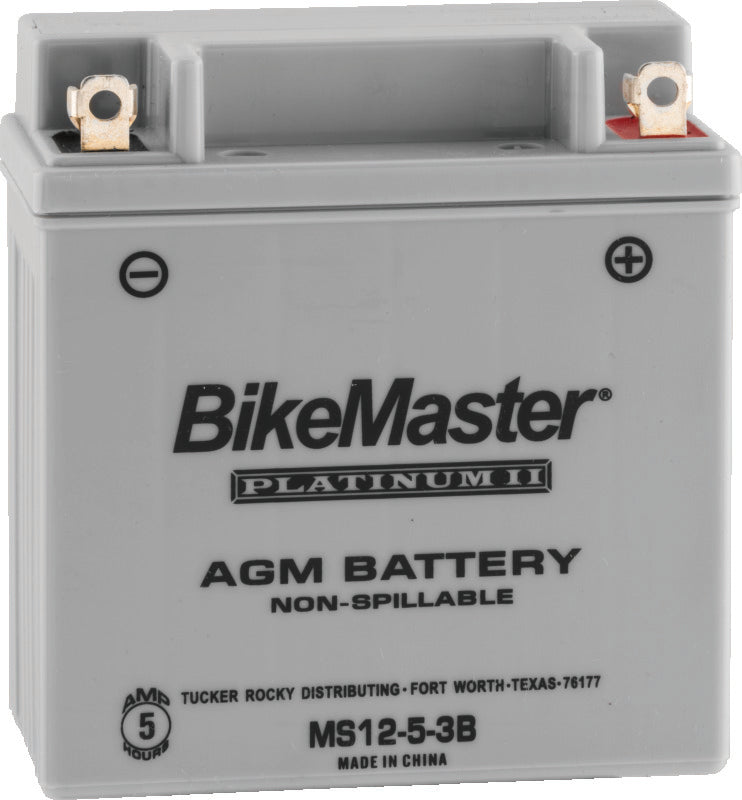 BikeMaster AGM Battery - MS12-5-3B - Honda/Suzuki/Yamaha