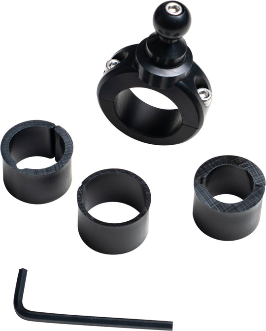 Techmount Handlebar Fixed Mount 7/8 to 1-1/4 in - Black