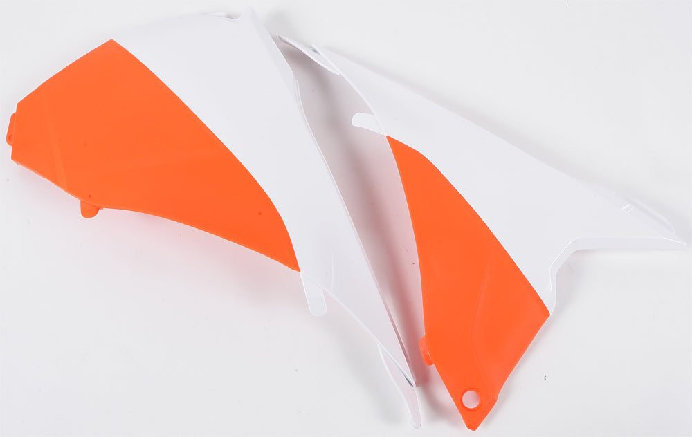 Acerbis Airbox Cover Covers White and Orange (2374121088)