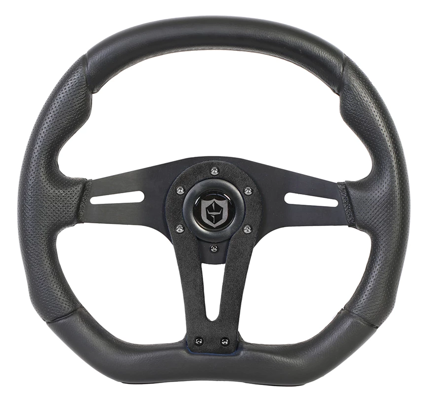 Pro Armor Force Steering Wheel 13.75 in - UTV 6-Bolt - Black