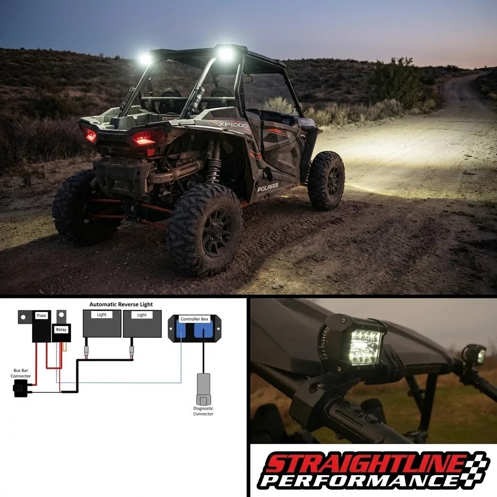 Straightline SmartWire Plug-and-Play Backup / Reverse Light Kit - Polaris - RZR XP 1000 2024-2026 - Dual Light